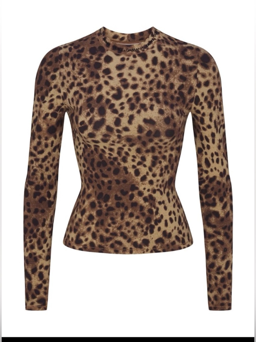 Limited edition x Skims dolce & gabbana Leopard Print Long Sleeve Tee